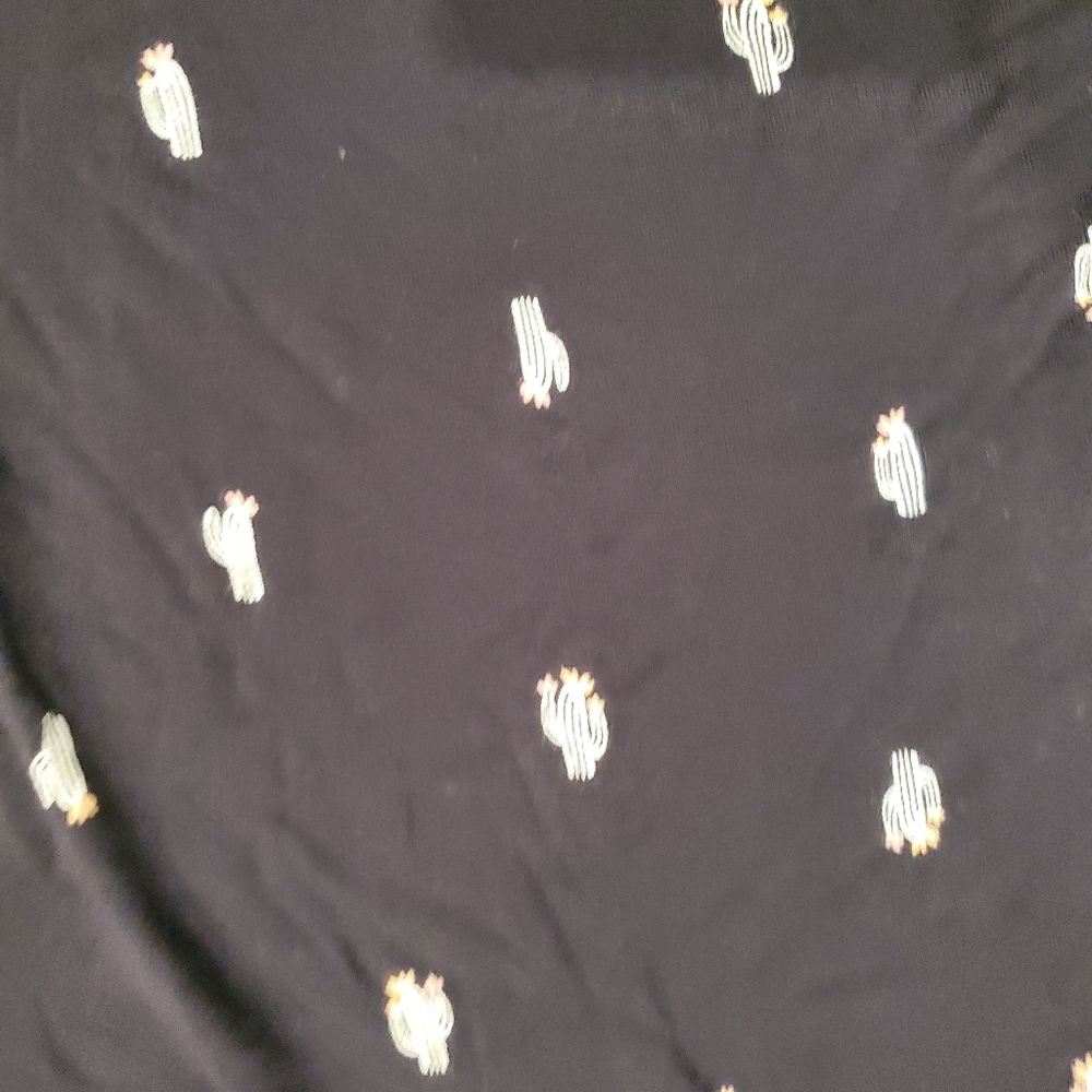 Sonoma Goods for Life Tank Top Swing Dress women's size Medium cactus graphic - Picture 5 of 8